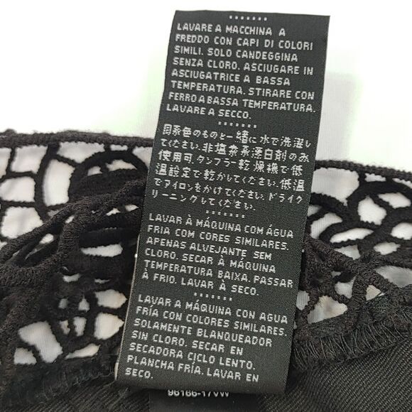 Harley Davidson Women's Black Studded Tassel Zipper Open Crochet Vest Large - Picture 10 of 13